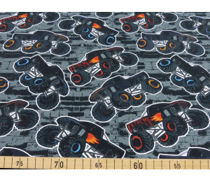 Jersey - Monstertrucks grau schwarz